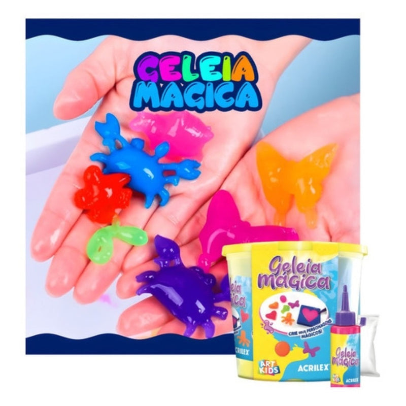 ￼Kit Geleia Mágica Colorida com 7 Moldes Art Kids