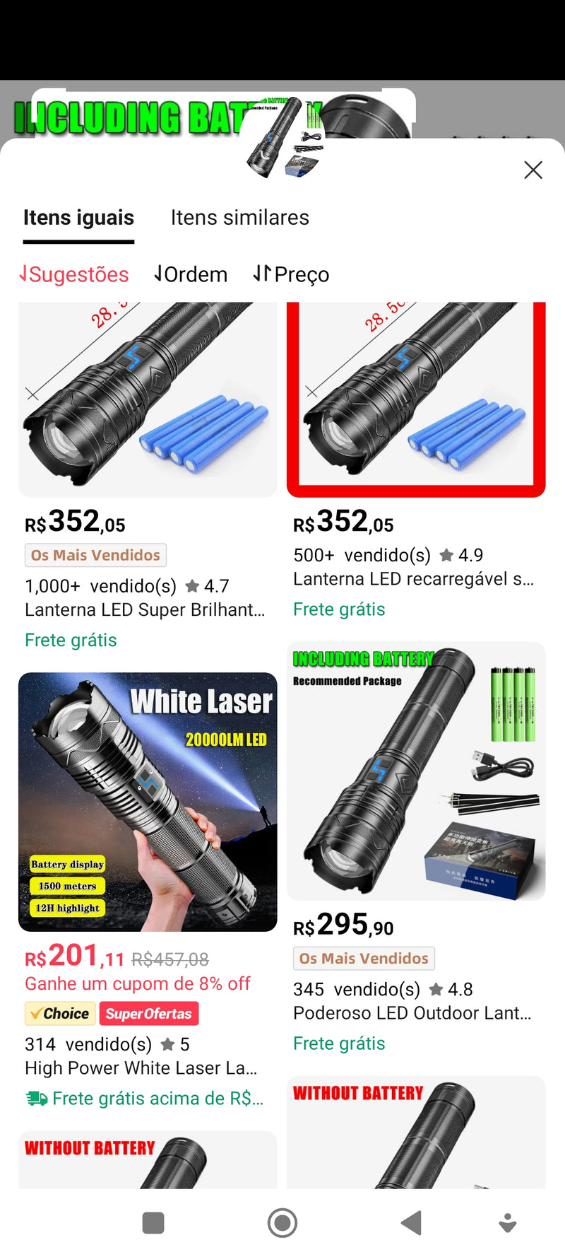 Lanterna Tática Super Brilhante Powerful LED