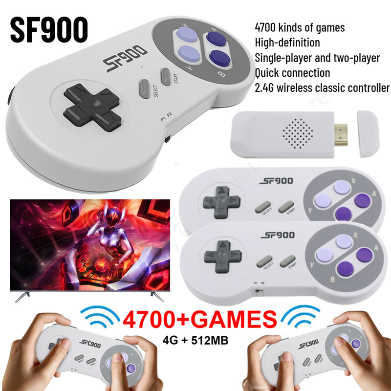 SF900 Retro Game Console 2.4G Wireless ÚNICO SEM DELAY