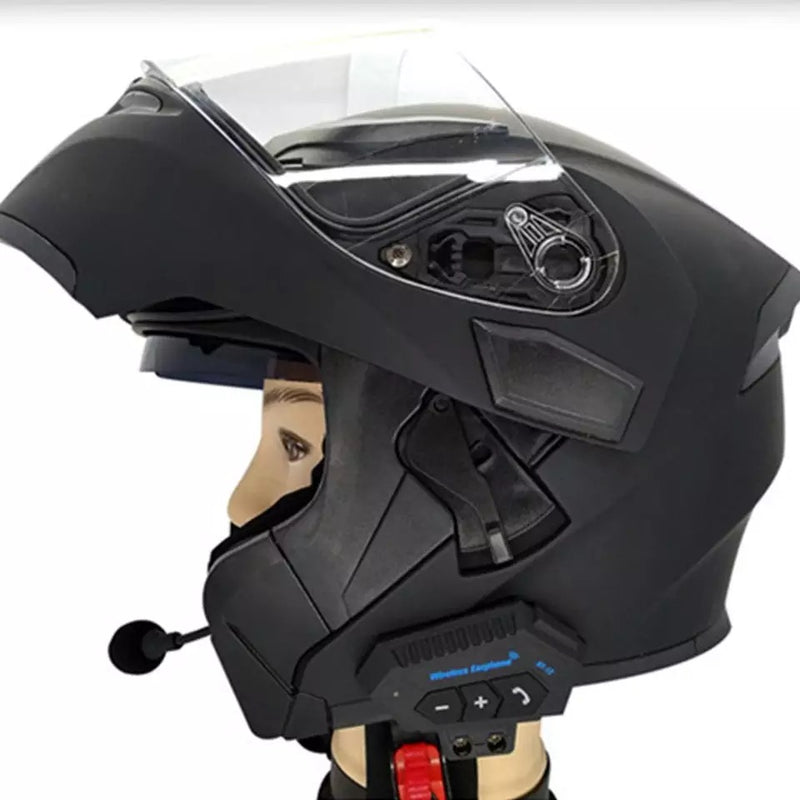 capacete headset, mãos-livres chamada kit sem fio, anti-interferência, leitor de música, alto-falante estéreo